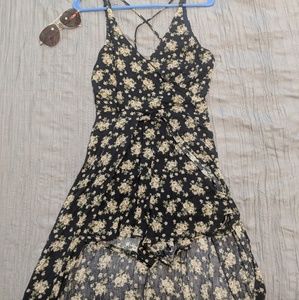 Floral Open Maxi Dress